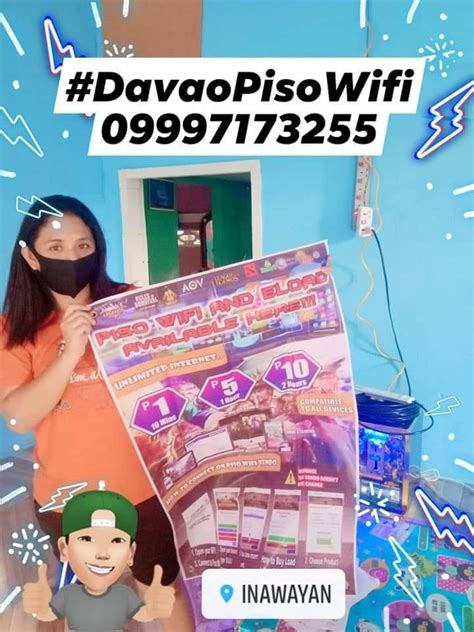 bebet piso wifi|Davao Piso Wifi .